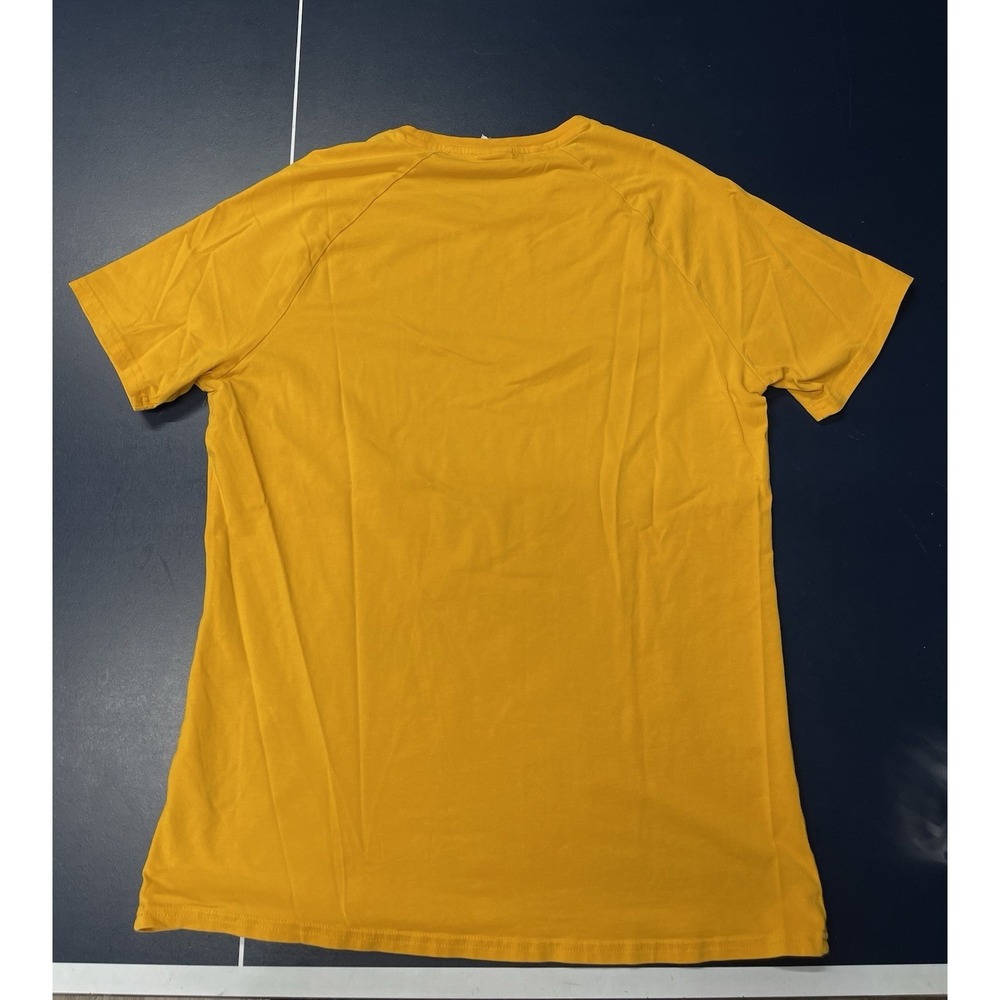 Gymshark Athletic Men's Workout Short Sleeve Yellow T-shirt L - Picture 2 of 5
